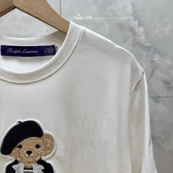 Ralph Lauren Collection Pre-Spring 2025 Polo Bear Cotton Tee - Picture 5 of 6